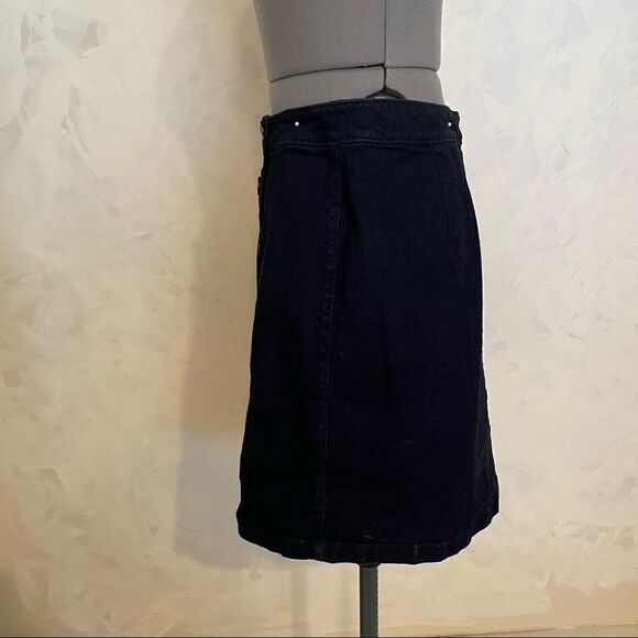 Loft denim button front sailor skirt with front buttons size 12 - Picture 3 of 9